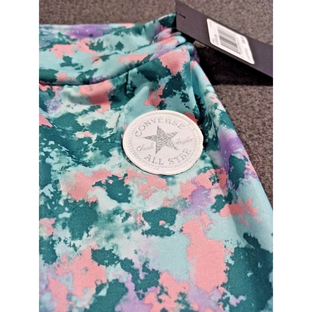 Converse Girls Light Aqua Leggings New With Tags Size Large 12/13 Years